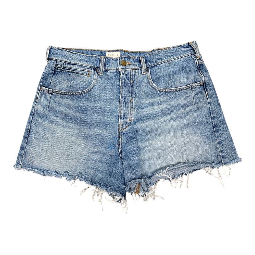 Anthropologie Pilcro Cutoff Denim Shorts 32 Light Wash Casual Summer Button Fly